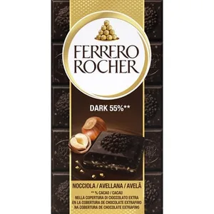 Chocolate Negro 55% Cacao con Avellanas Ferrero Rocher