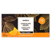 Chocolate Negro 72% Cacao con Naranja