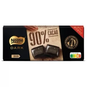 Chocolate Negro 90% Cacao Nestlé Dark sin Gluten 110 G.