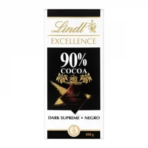 Chocolate Negro 90% Lindt Excellence 100 G.