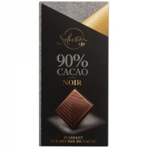 Chocolate Negro 90% Selection Carrefour 80 G.