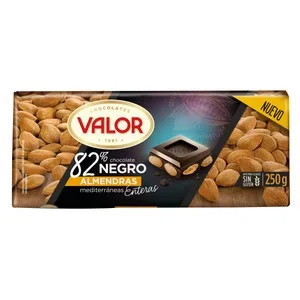 Chocolate Negro con Almendras Enteras Valor 250 G