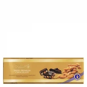 Chocolate Negro con Almendras Enteras Lindt 300 G.