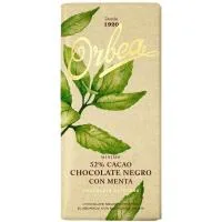 Chocolate Negro con Menta Orbea, Tableta 125 G