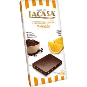 Chocolate Negro con Naranja sin Gluten Lacasa