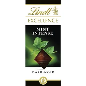 Chocolate Negro Menta Intensa  Lindt Excellence 100 G