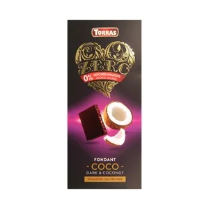 Torras Chocolate Negro sin Azucares Añadidos, Negro, Coco 125 G.