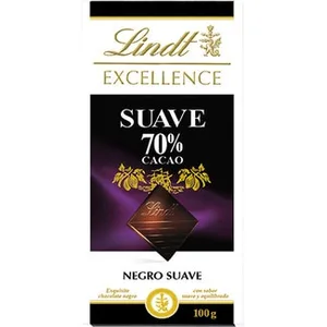 Chocolate Negro Suave 70% Cacao  Lindt Excellence 100 G