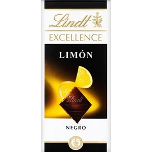 Chocolate Negro Suave con Limón Intenso  Lindt Excellence 100 G