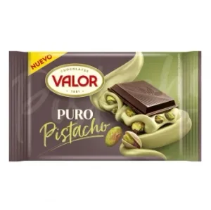 Chocolate Puro Pistacho Valor 150 G.