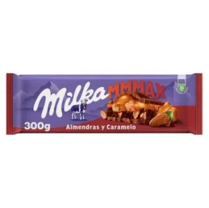 Chocolate Relleno de Caramelo y Almendras Milka 300 G.