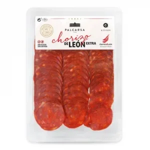 Chorizo de León Extra en Lonchas Palcarsa sin Gluten y sin Lactosa 100 G