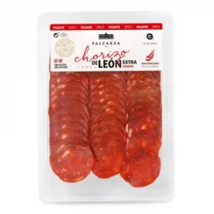 Chorizo de León Picante Extra en Lonchas Palcarsa sin Gluten y sin Lactosa 100 G