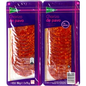 Chorizo de Pavo en Lonchas sin Gluten Pack 2 X 75 G el Corte Ingles