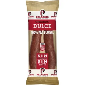 Chorizo Dulce 100% Natural sin Gluten sin Lactosa Palacios