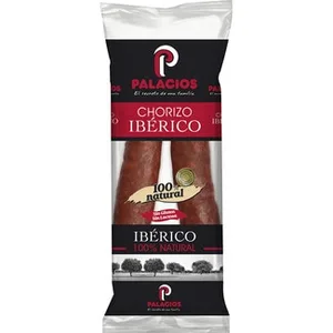 Chorizo Ibérico 100% Natural sin Gluten sin Lactosa Palacios