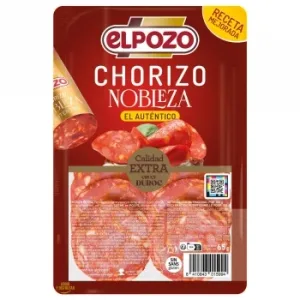 Chorizo Nobleza en Lonchas Elpozo sin Gluten 65 G