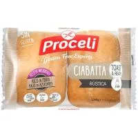 Ciabatta Rústica sin Gluten Proceli, Paquete 120 G