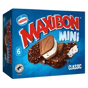 Maxibon Classic de Nestlé Mini Sándwich de Nata con Gotas Chocolate 6 X 80 Ml. 510 ML