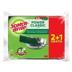 Scotch-brite Classic Estropajo XXL de Fibra Verde 2 Uds