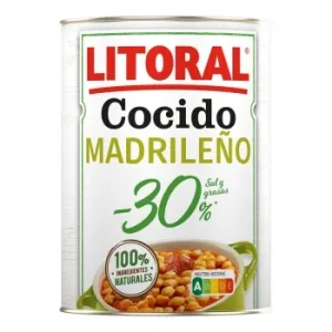 Cocido Madrileño -30% Sal y Grasas Litoral sin Gluten 425 G.