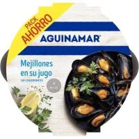 Mejillones Cocidos en Su Jugo Aguinamar, Bandeja 900 G