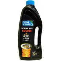 Desatascador Cocina Acción Turbo Sanicentro, Botella 1 Litro