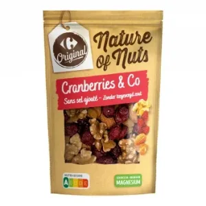 Cocktail de Frutos Secos con Arándanos Original Carrefour 180 G.