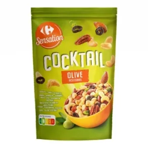 Cocktail de Frutos Secos con Olivas Sensation Carrefour Doy Pack 200 G.