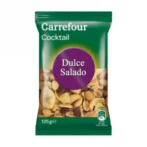Cocktail de Frutos Secos Dulce y Salado Carrefour 125 G.