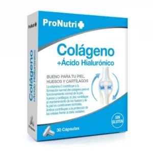 Colágeno con Ácido Hialurónico Pronutri sin Gluten 30 Ud.