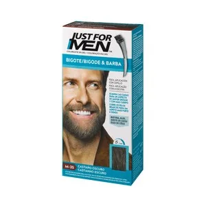 Just FOR MEN Colorante en Gel para Barba, Bigote y Patillas Tono M-35 Castaño Oscuro Just FOR MEN 15 Ml.