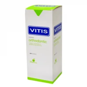 Colutorio Orthodontic sin Alcohol Sabor Manzana-menta Vitis 500 Ml.