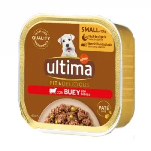 Comida Húmeda de Buey para Perro Mini Ultima 150 G.