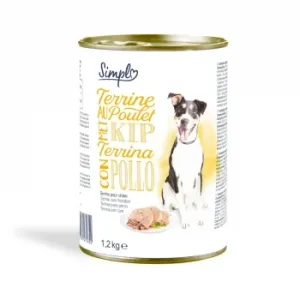 Comida Húmeda de Pollo para Perros Simpl 1200 G.