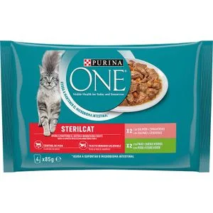 Comida Húmeda Gato Salmón-pavo 4 X 85 Gr
