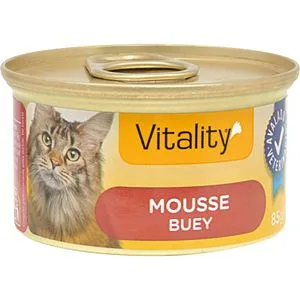 Comida Húmeda Gatos Mousse de Buey 85 Gr