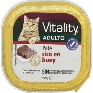 Comida Húmeda Gatos Rico en Buey 100 Gr