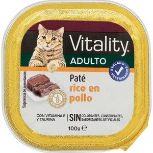 Comida Húmeda Gatos Rico en Pollo 100 Gr
