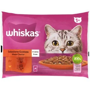 Comida Húmeda Gatos Salsa Selección Carnes 4 X 85 Gr