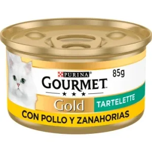Comida Húmeda Tartalette Pollo y Zanahoria para Gato Adulto Purina Gourmet Gold  85 G.