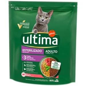 Comida Seca Gatos Esterilizados Buey 800 Gr