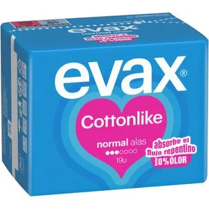 Compresa Cottonlike Normal con Alas 19 u