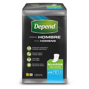 Compresa Hombre Absorción Normal 14 u