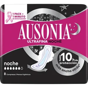 Compresa Ultrafina con Alas Noche Ausonia