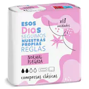 Compresas Clásicas Normal Plegada Esos Dias Bolsa 18 Unidades