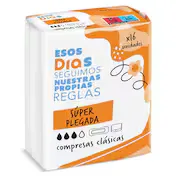 Compresas Clásicas Súper Plegada Esos Dias Bolsa 16 Unidades