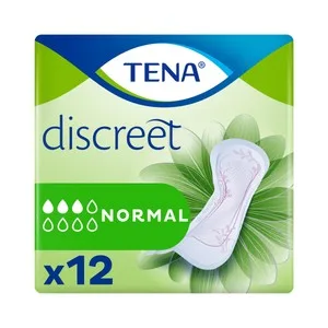 Tena Compresas de Incontinencia Normales para Perdidas Leves a Moderadas de Orina Tena Discreet 12 Uds.