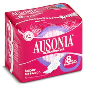 Compresas Super con Alas Ausonia Bolsa 12 Unidades