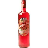 Concentrado de Granadina sin Alcohol Rives, Botella 1 Litro